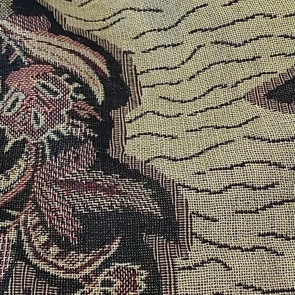 Waverly Rich Tones Scarf with Gold Metallic Blend 79 x 28 - Picture 4 of 7